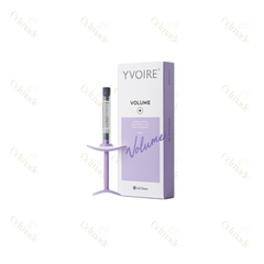 YVOIRE VOLUME high-density hyaluronic acid filler for volume restoration and facial contouring.