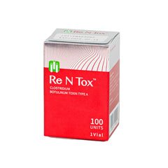 Re N Tox 100 botulinum toxin type A for wrinkle reduction and facial rejuvenation.