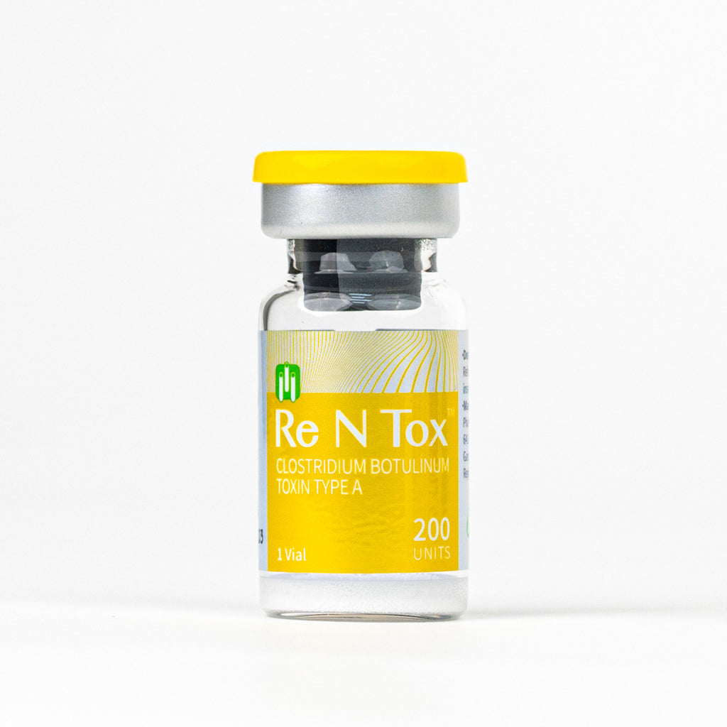 Re N Tox 200 high-dose botulinum toxin type A for wrinkle reduction and facial rejuvenation.