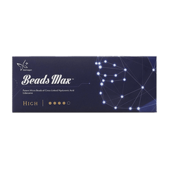 Beads Max High hyaluronic acid filler, ideal for advanced facial volumizing and contouring.