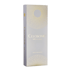 Celosome Soft hyaluronic acid filler for gentle hydration and fine line reduction.