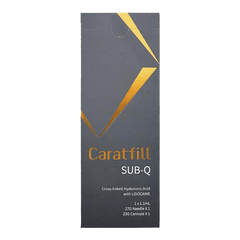 Caratfill Sub Q hyaluronic acid filler for deep facial volume and contouring.