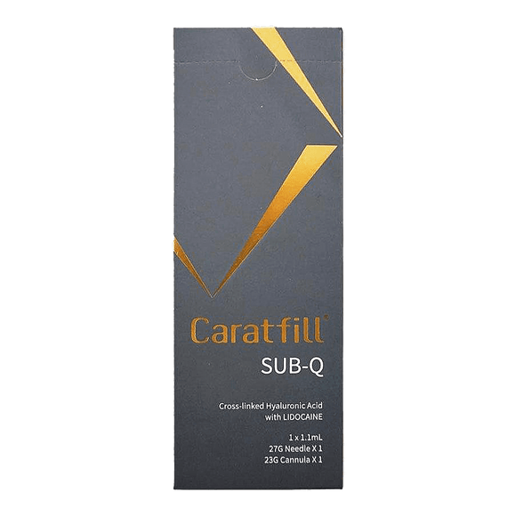 Caratfill Sub Q hyaluronic acid filler for deep facial volume and contouring.