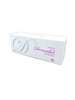 Dermalax Implant Plus with Lidocaine hyaluronic acid filler for deep volume and facial contouring.
