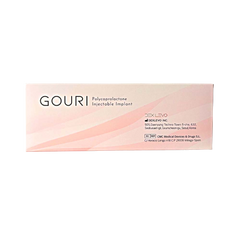 GOURI Polycaprolactone (PCL) collagen-stimulating skin rejuvenation treatment for firmness and hydration.