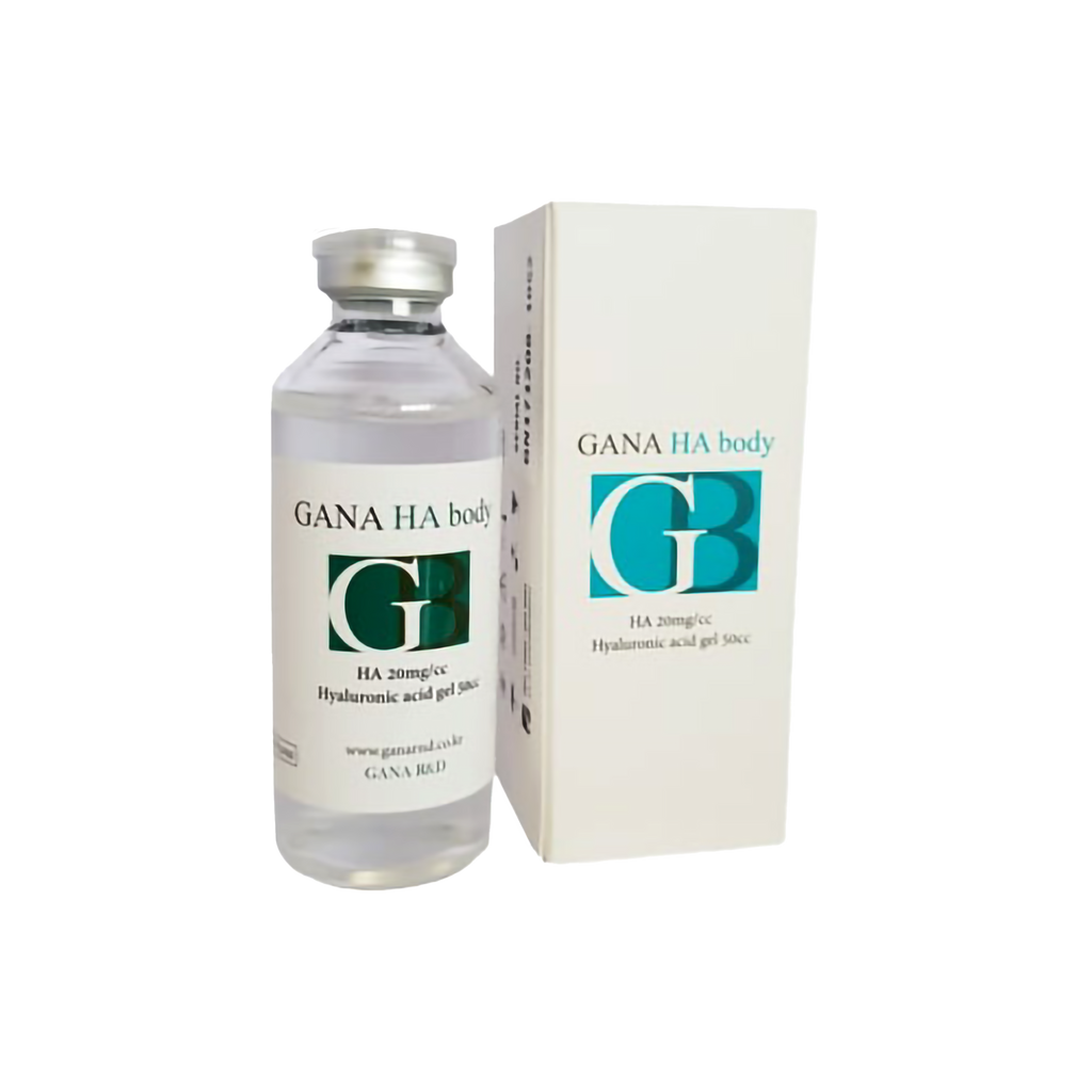 Gana HA Body Filler high-density hyaluronic acid for body contouring and volume enhancement.