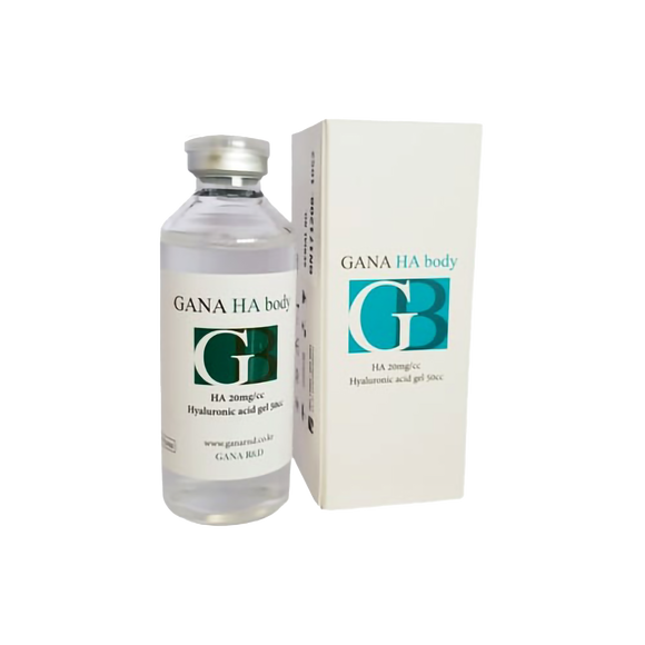 Gana HA Body Filler high-density hyaluronic acid for body contouring and volume enhancement.