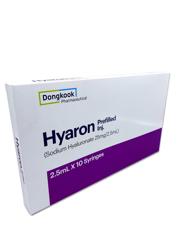 Hyaron sodium hyaluronate skin hydration treatment for deep moisture and rejuvenation.