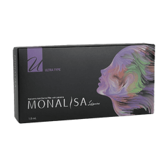 MONALISA ULTRA high-density hyaluronic acid filler for deep contouring and volume.