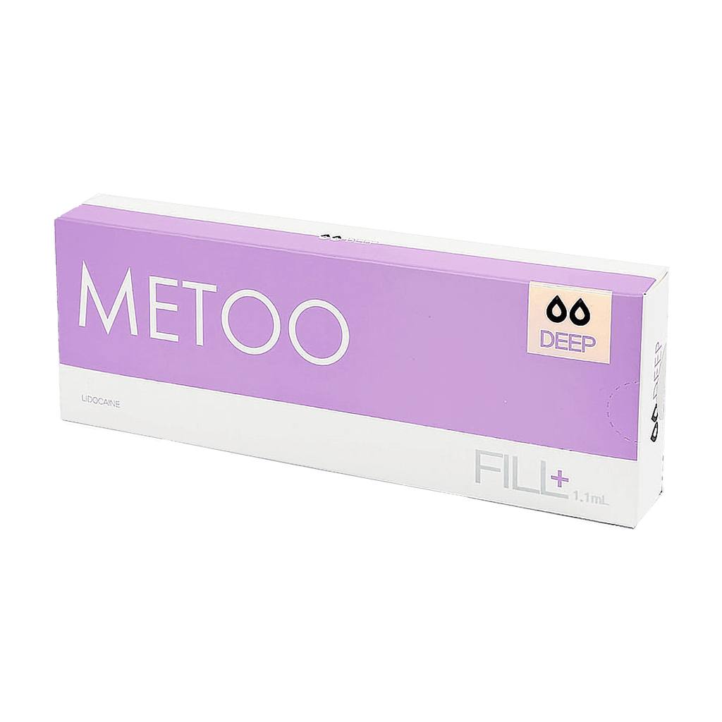 Metoo Deep medium-density hyaluronic acid filler for wrinkle reduction and facial contouring.