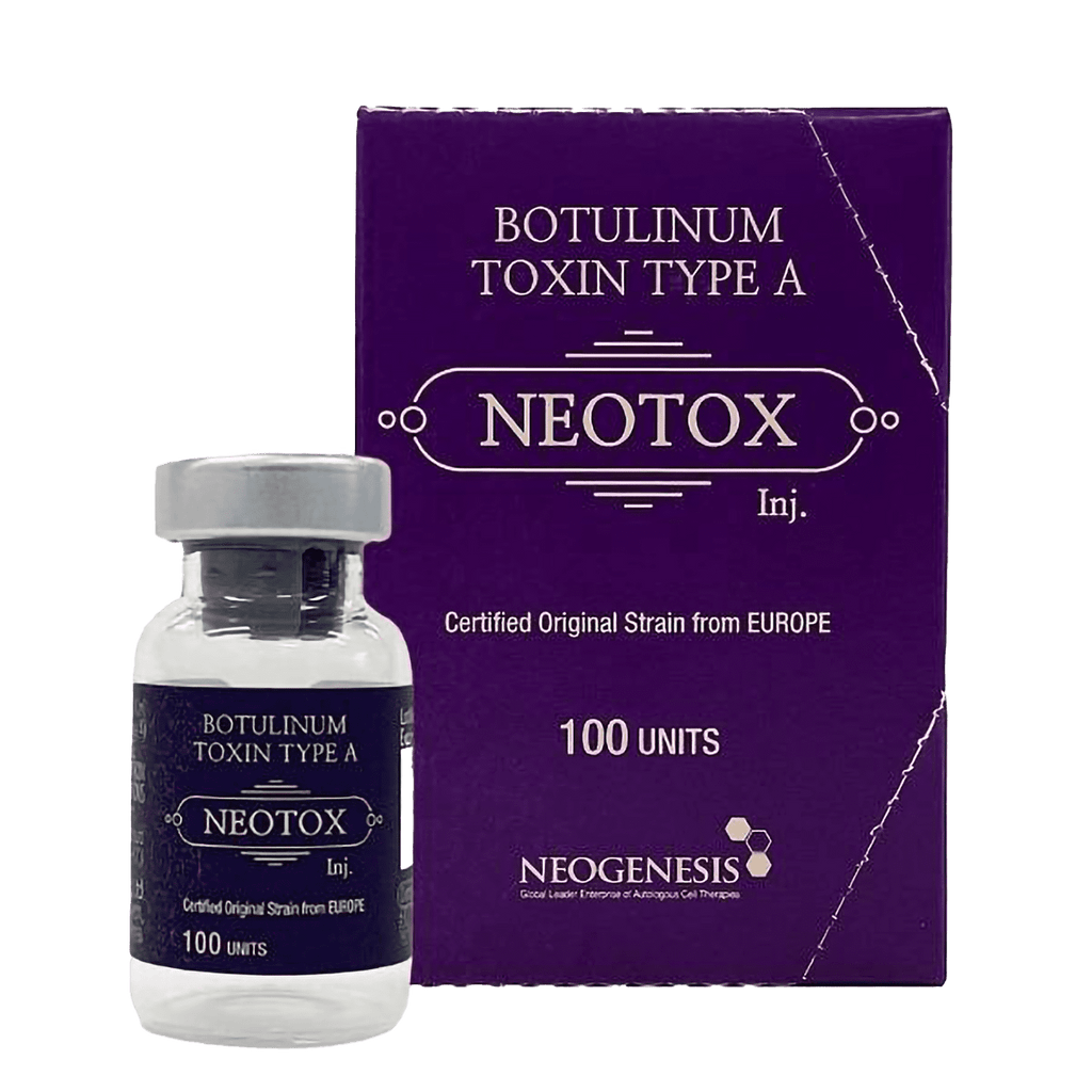 NEOTOX 100 botulinum toxin type A for wrinkle reduction and facial rejuvenation.