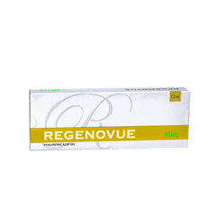 REGENOVUE FINE low-density hyaluronic acid filler for fine line reduction and subtle volume.