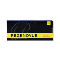 REGENOVUE SUB Q PLUS ultra-high-density hyaluronic acid filler for deep contouring and volume restoration.