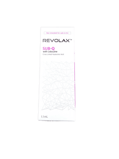 REVOLAX SUB Q ultra-high-density hyaluronic acid filler for deep contouring and volume restoration.