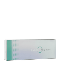 Revofil Fine low-density hyaluronic acid filler for fine line reduction and subtle volume in delicate areas.