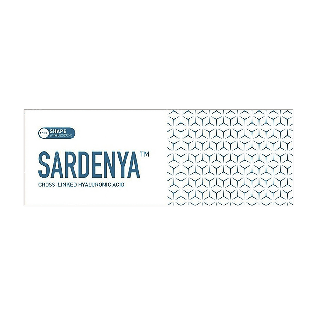 SARDENYA SHAPE high-density hyaluronic acid filler for deep contouring and facial volume.