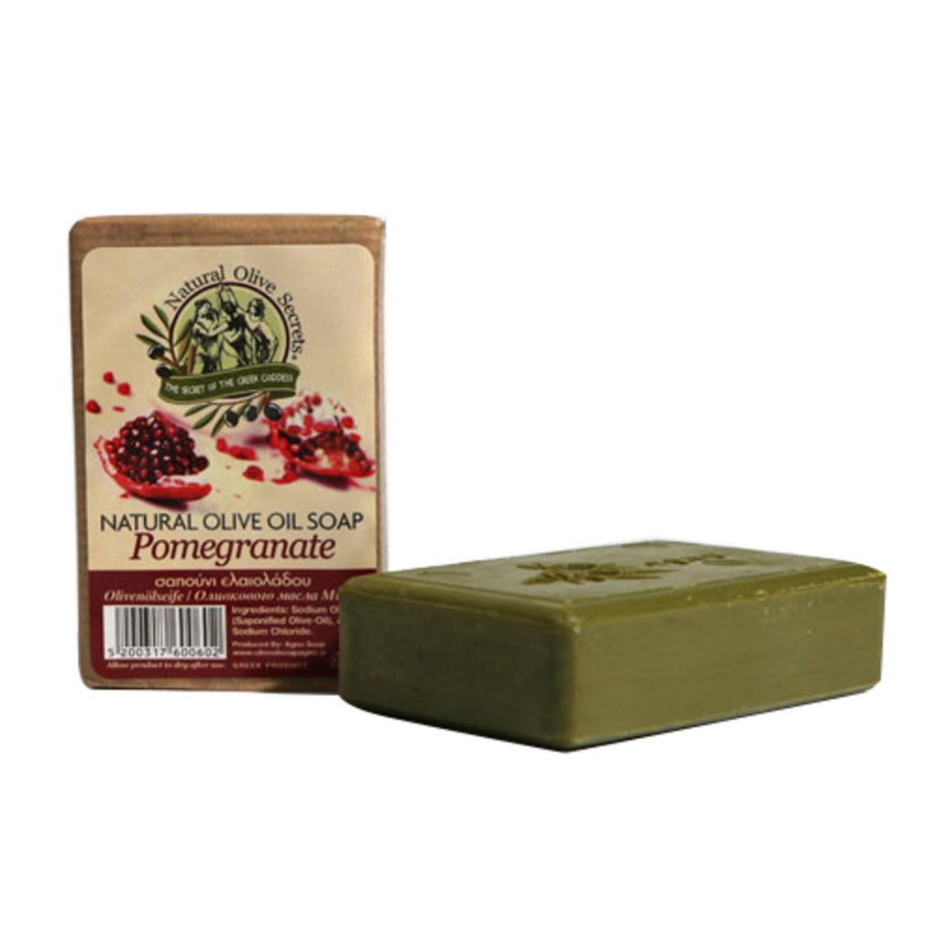 Agno Greece Olive Cleansing Soap Pomegranate.