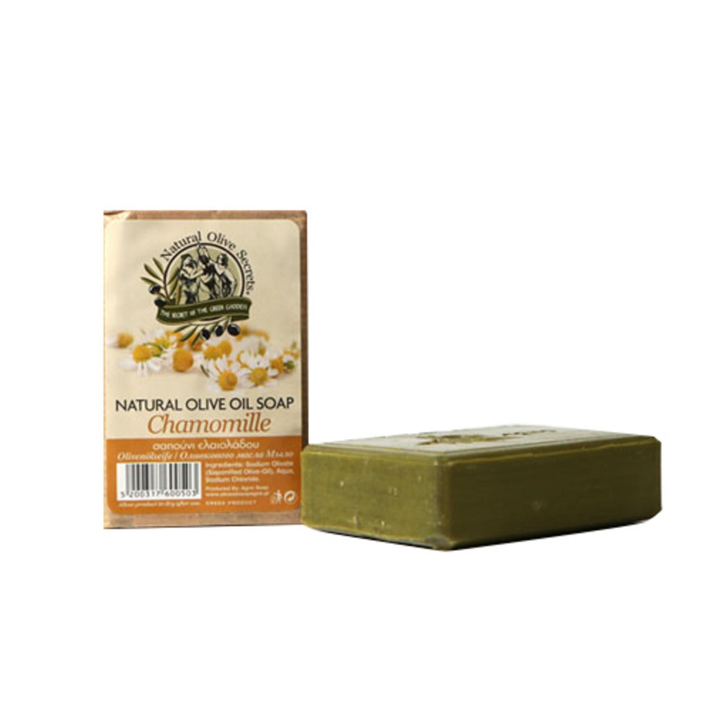 Agno Greece Olive Cleansing Soap Chamomile.