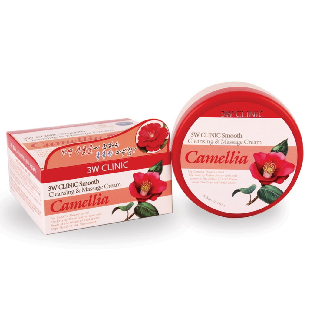 3W Clinic Smooth Cleansing and Massage Cream Camellia.