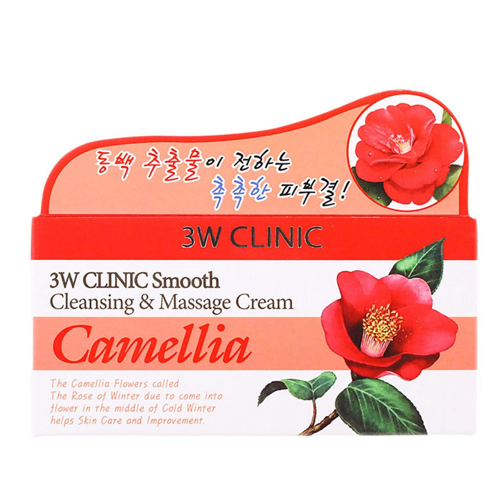 3W Clinic Smooth Cleansing and Massage Cream Camellia.