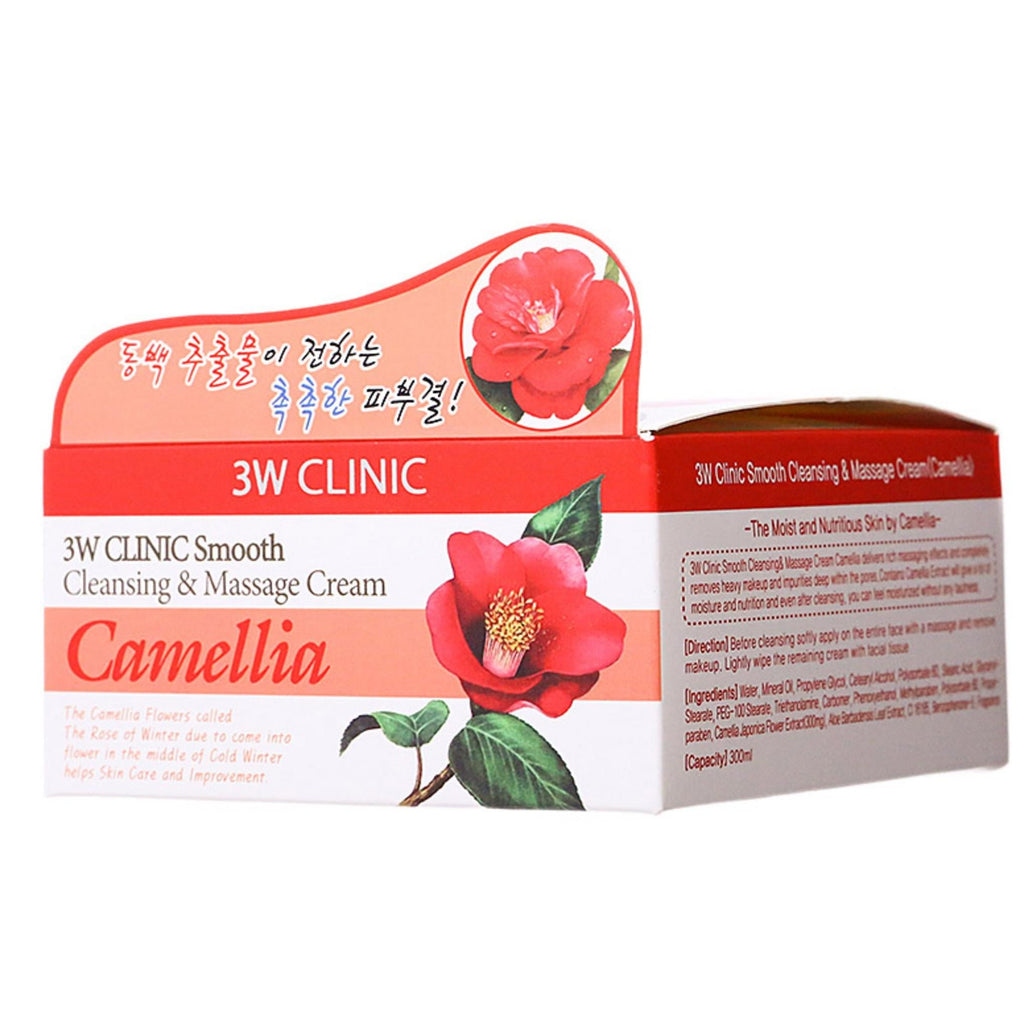 3W Clinic Smooth Cleansing and Massage Cream Camellia.