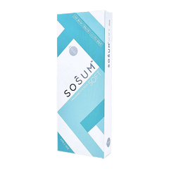 SOSUM SOFT low-density hyaluronic acid filler for fine line reduction and hydration.