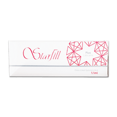 STARFILL PLUS medium-density hyaluronic acid filler for wrinkle reduction and subtle volume.