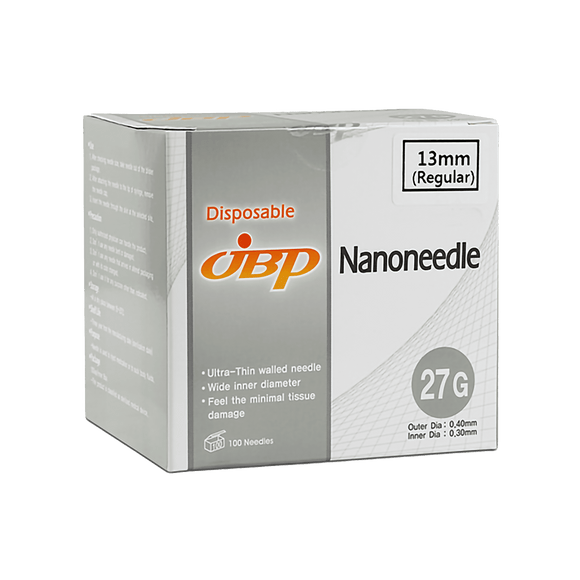 JBP Nano needle UTW 27G (100pcs)(13mm, 25mm).