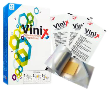 VINIX 50mg strips for male vitality and stamina, 10 strips per box.