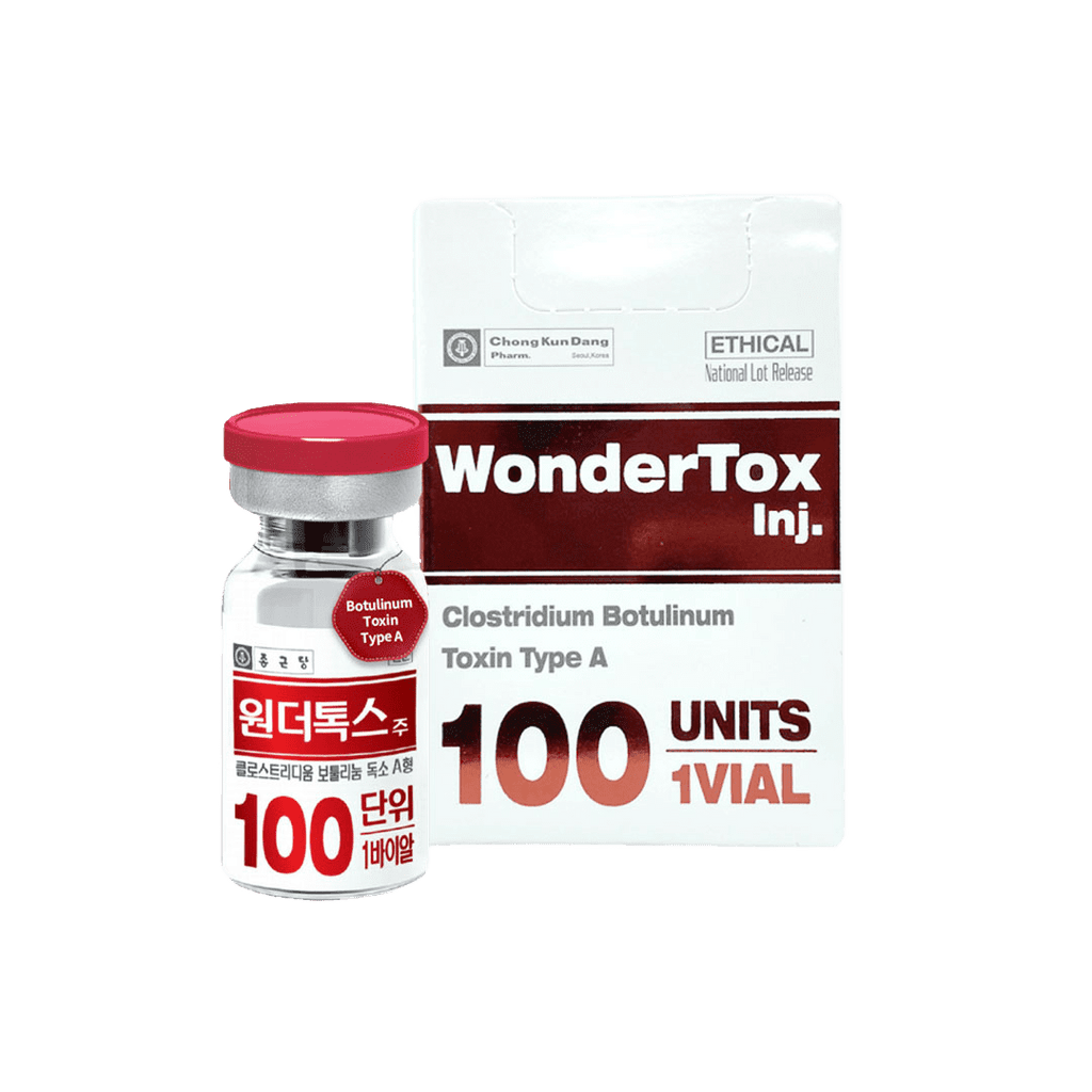 Wonder Tox 100 botulinum toxin type A for wrinkle reduction and facial rejuvenation.